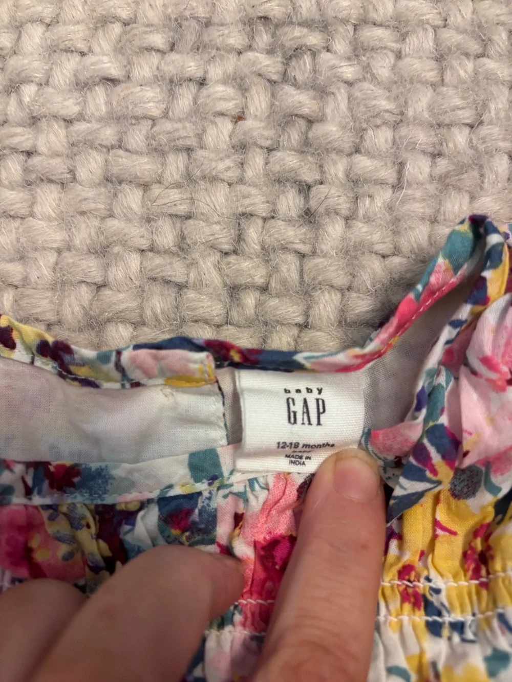 BABY GAP Kids Smocked Floral top